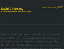 Tablet Screenshot of davidbramsay.com